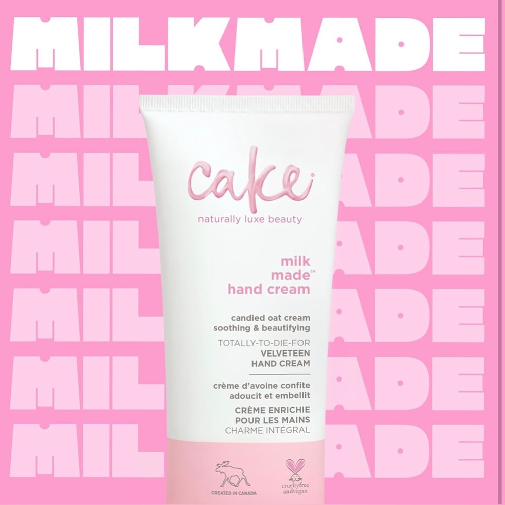 Cake Naturally Luxe Beauty Milk Made Velveteen Hand Cream NWOB